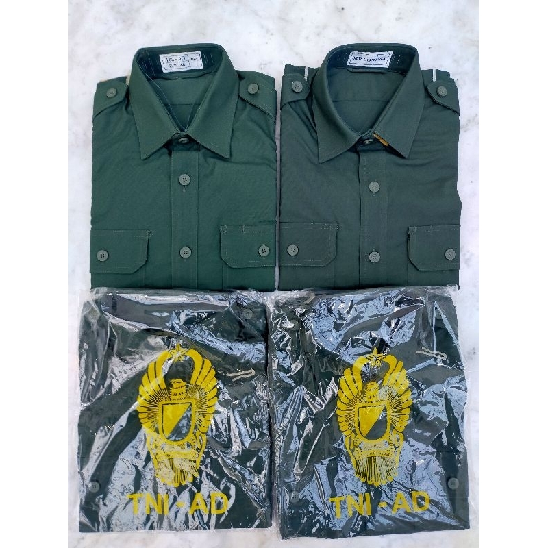 baju pdh sritex asli jatah TNI AD warna gelap kerah tegak /pdh tni / baju pdh