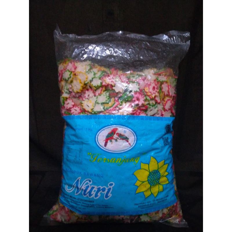 KRUPUK BAWANG TERSANJUNG WARNA WARNI