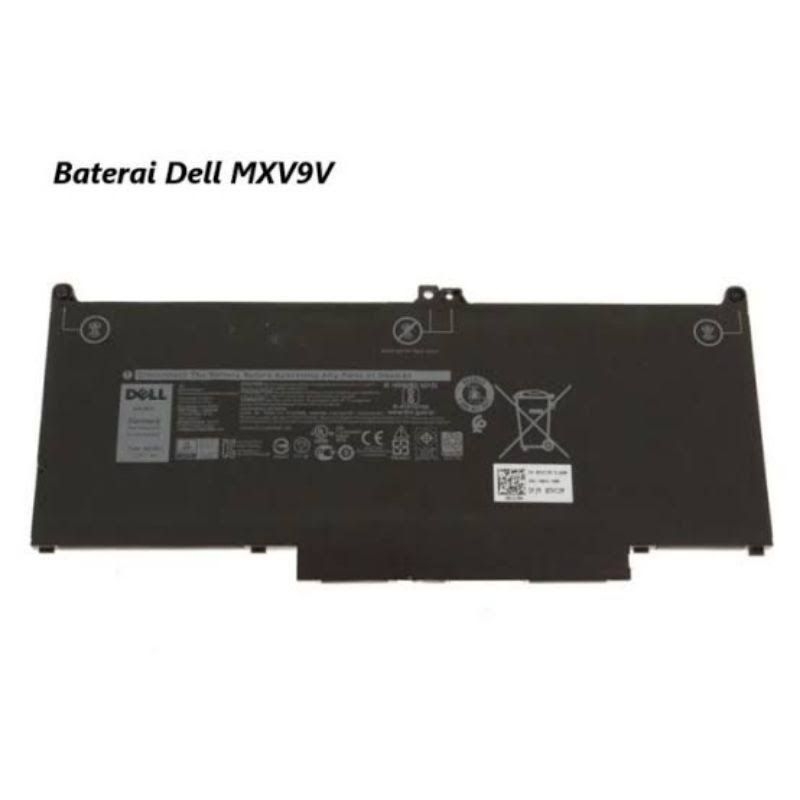 Baterai Laptop Dell Latitude 13 5300 5310 Latitude 14 E7300 7400  Series MXV9V  60Wh Original