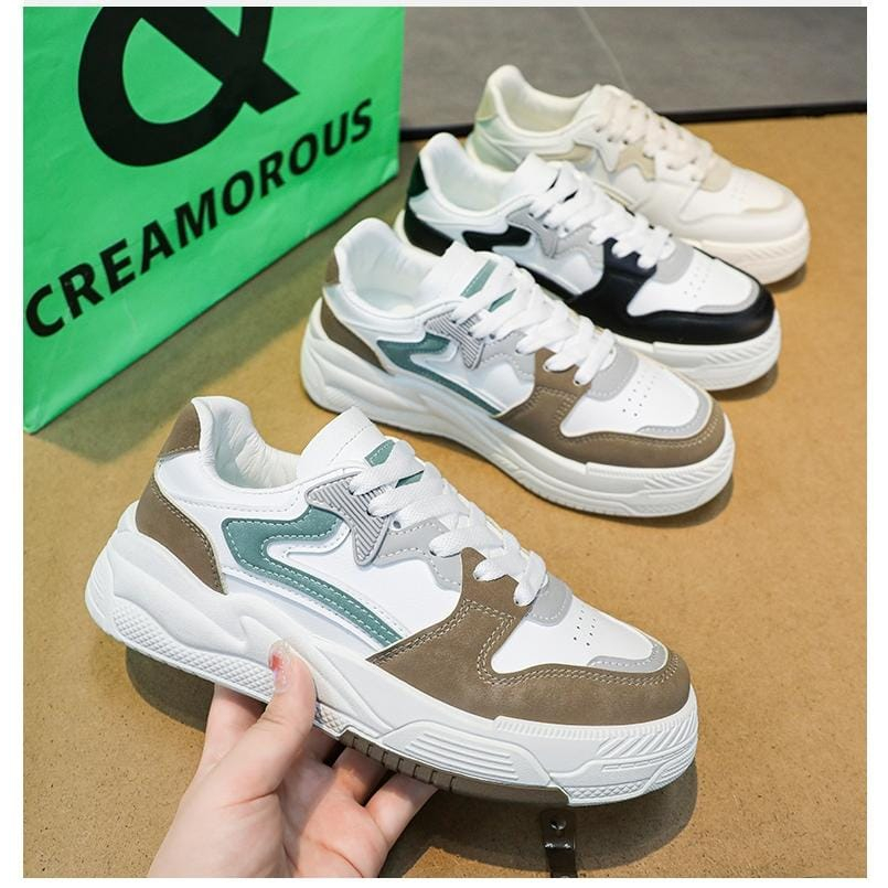 GROSIRTAS &quot;FREE BOX&quot; LV0238 Sepatu Sneakers Taeyang Sepatu Wanita Import Sepatu Kasual Wanita Fashion Korea Import