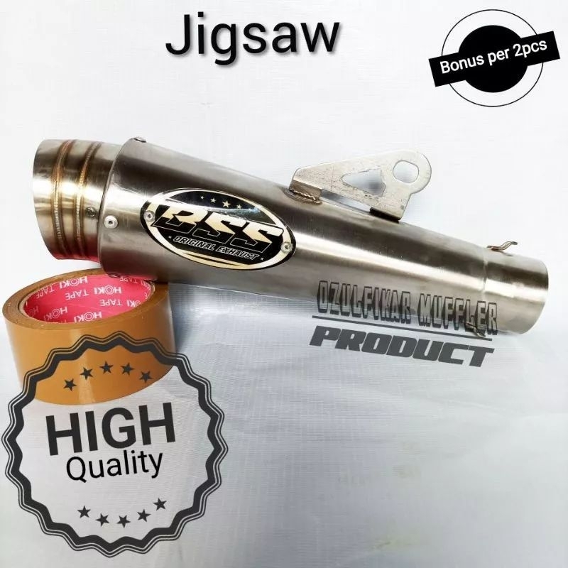 kenalpot racing bss jiksaw keong onli inlet 50 bonus per