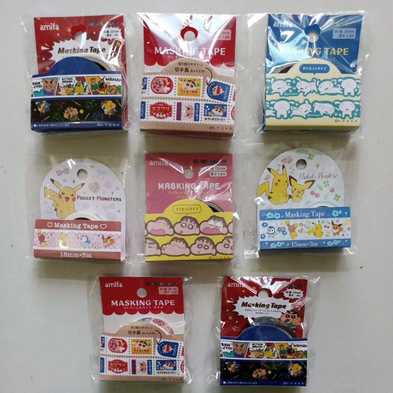 

Daiso - Masking Tape / Washi Tape / kertas roll / Selotip / selotip karakter disney