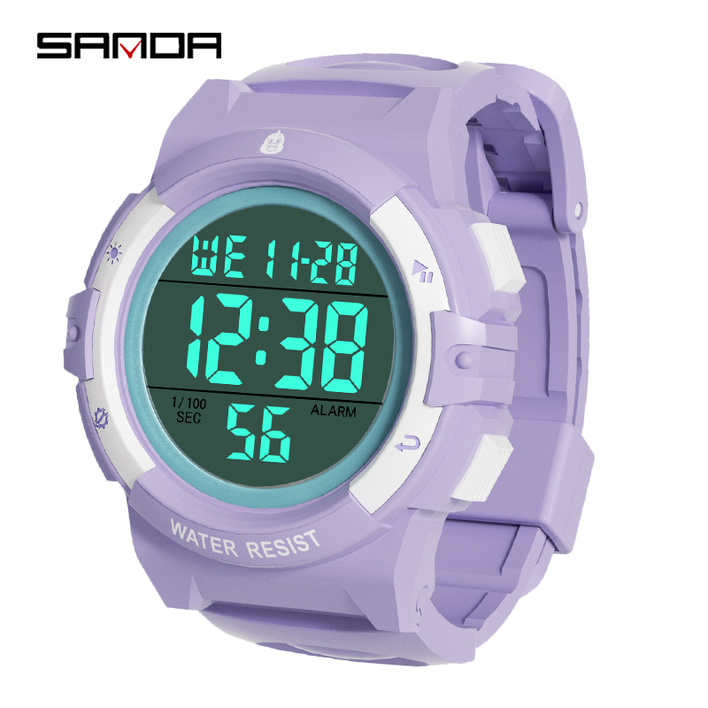 SANDA 1889 Jam Tangan Anak Digital 3 in 1 Anak Sekolah Sport Watch Anti Air 5ATM WATCHKITE WKOS