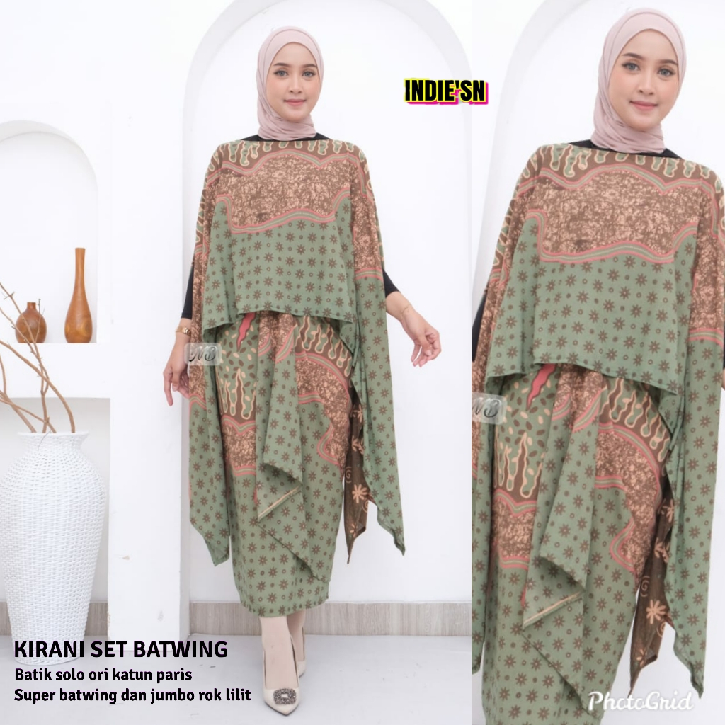 SETELAN BATIK || KIRANI SET BATWING || BATIK