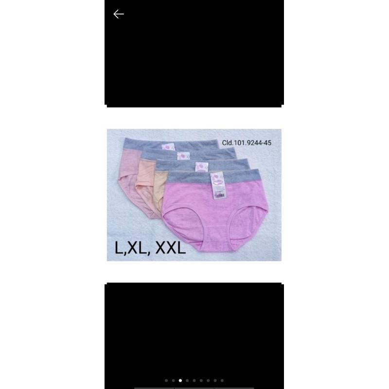 6pcs celana dalam wanita dewasa katun elastis karet tipis / pakaian dalam perempuan