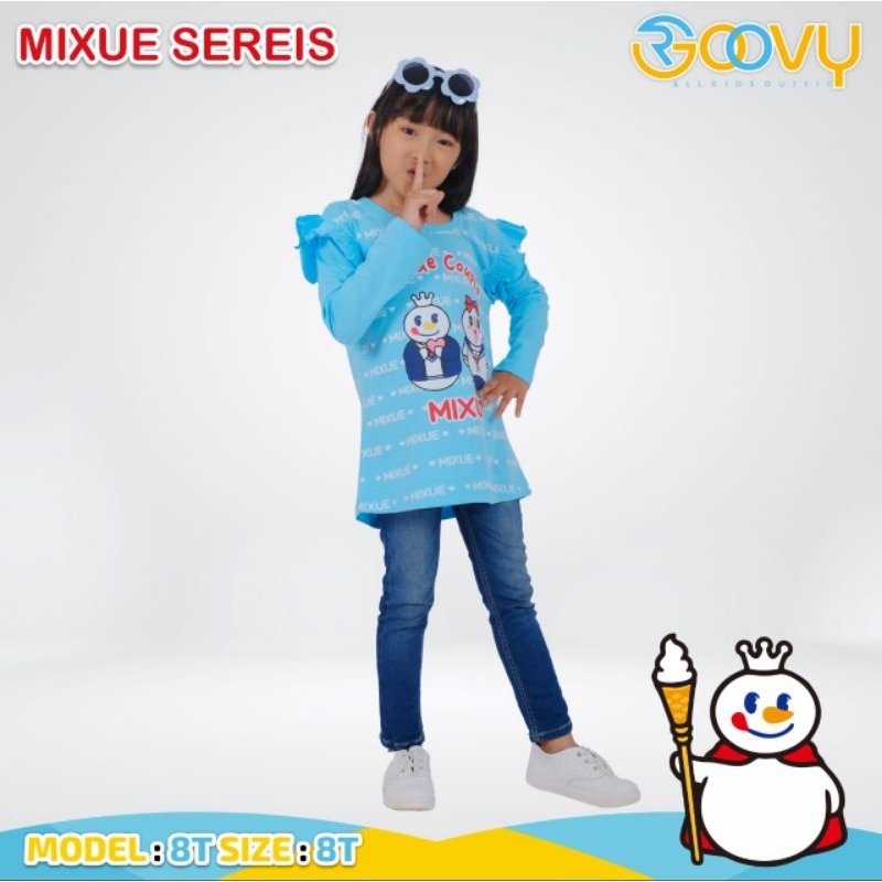 Kaos Anak Mixue Boy &amp; Girl 4-12T