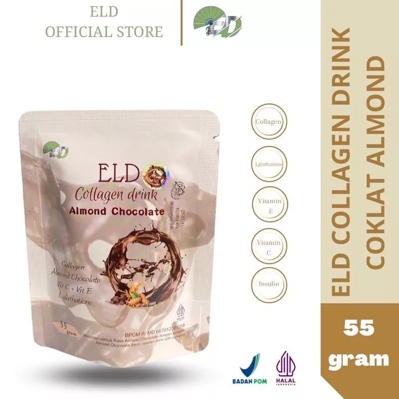 

ELD COLLAGEN [BPOM] COKLAT ALMOND 55 Gram