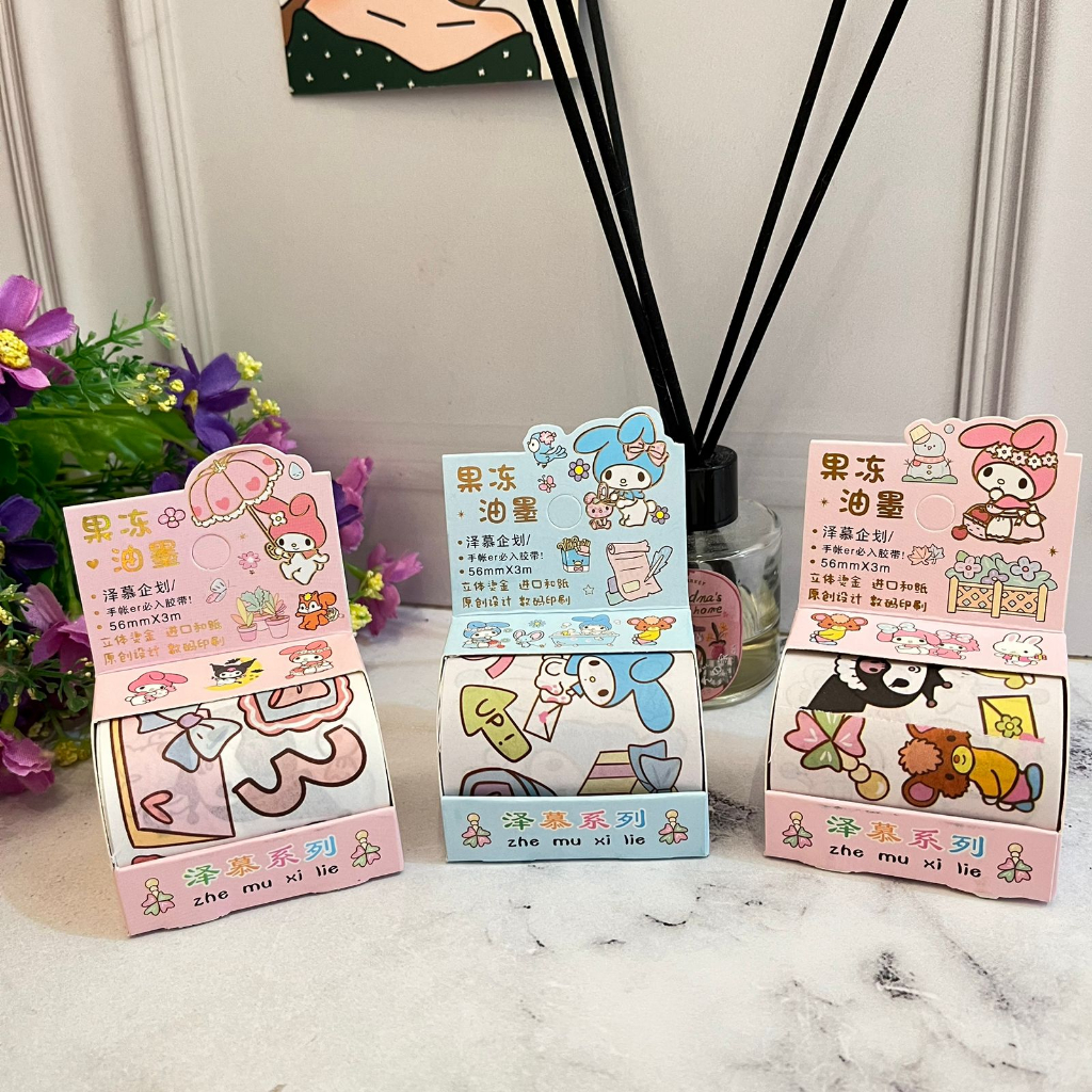 

Set Washi tape Sanrio & Momo - SZ 150 - setiker lucu unik hadiah sovenir alat tulis kantor kerja hiasan sekolah