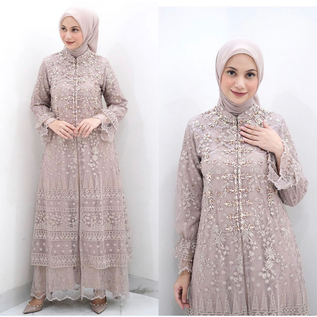 DRESS SHANGHAI - TAUPE SIZE M BY SIGNATURE BY SARAH | SARAH THE LABEL