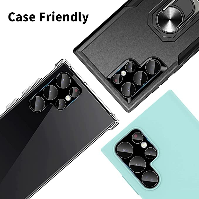 Tempered Glass 3D Camera VIVO V27E Series Ultra Clear - Black