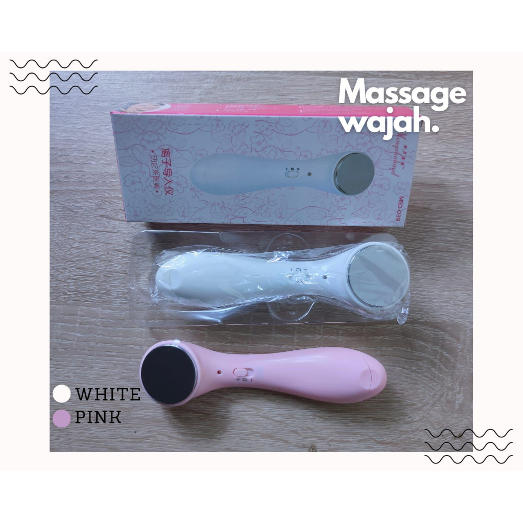 SETRIKA WAJAH VIBRATION / ION FACE MASSAGER / PENGHILANG KERIPUT ALAT KECANTIKAN