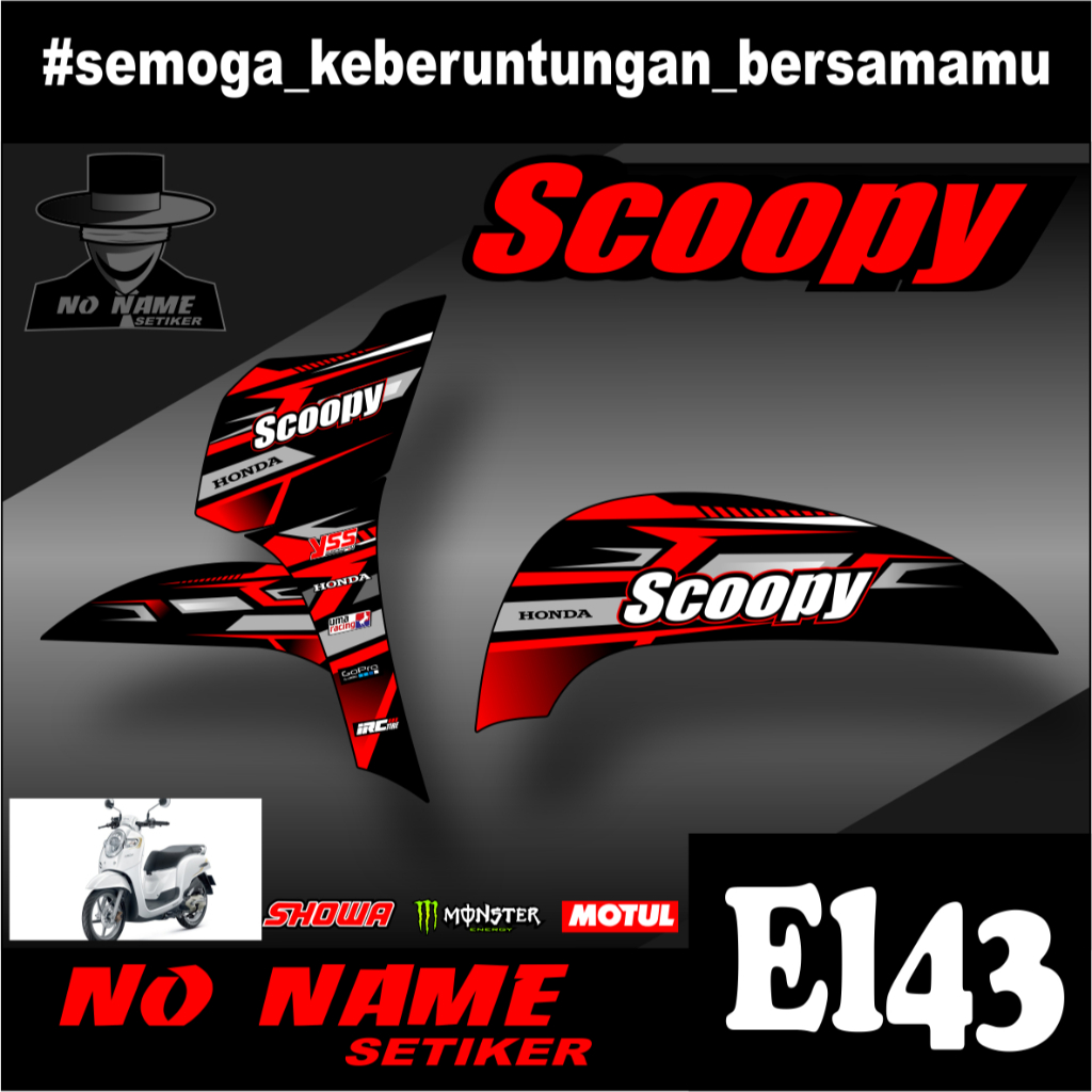 Striping Scoopy Scupy(el43) Injeksi 2017 sampai 2020