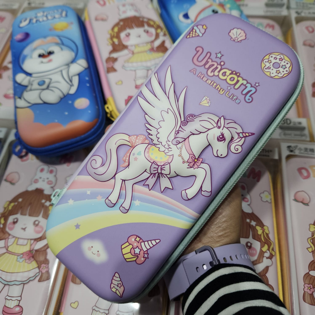 

Kotak Pensil 3D Eva Anti Air Tempat Pensil Motif Waterproof Alat Tulis Sekolah Anak Tk Sd
