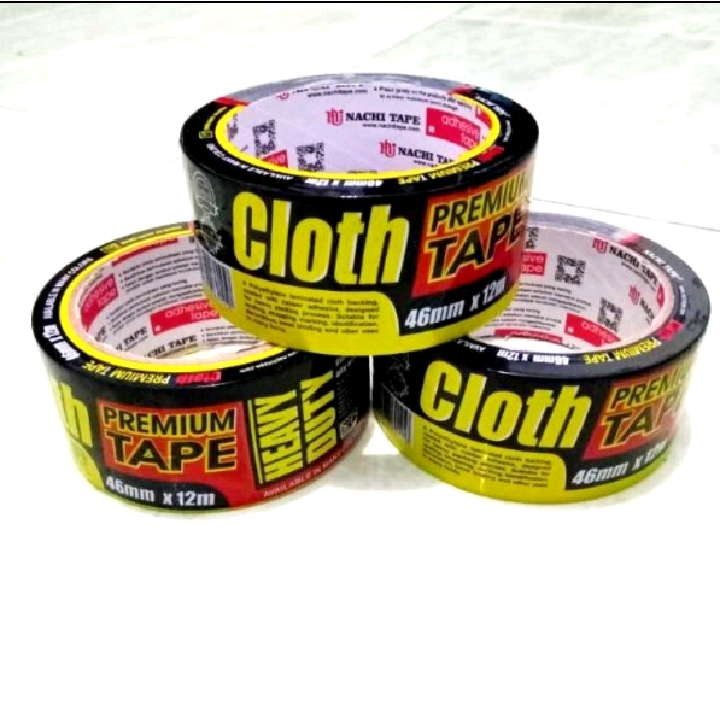 

LAKBAN KAIN HITAM NACHI CLOTH TAPE 46 MM X 12 METER