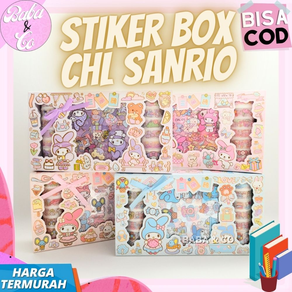 

STIKER SANRIO CHL BOX SET STICKER ROLL SOLATIP SANRIO CHL LUCU UNIK 1 SET BOX STIKER CHL SANRIO STIKER MY MELODY COD