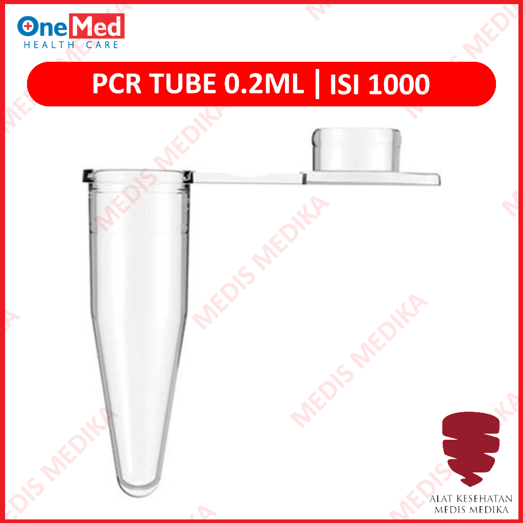 PCR Tube 0.2ml Cup Sample 0.2 ml Minitube Tabung Centrifuge sentrifus Plastik