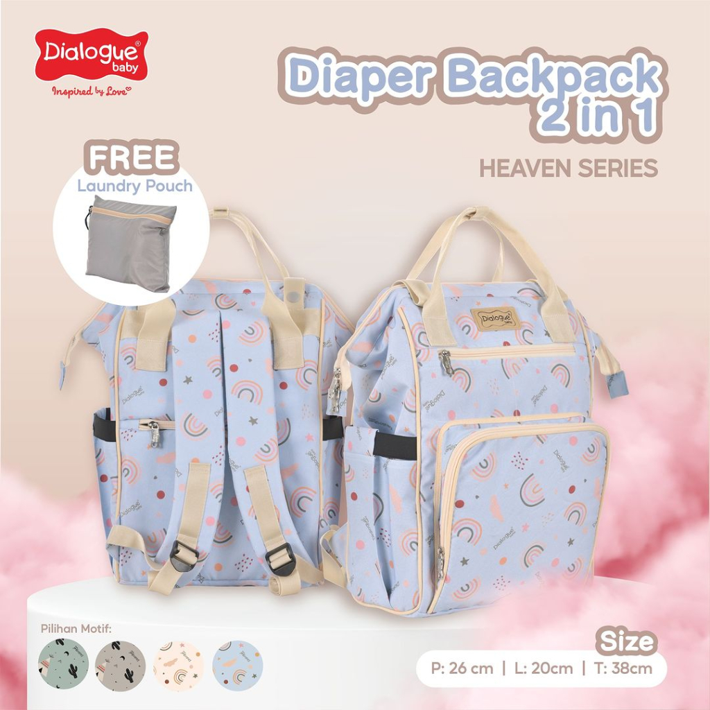 Tas Ransel 2 In 1 Heaven Series - DGT7521 - Dialogue Baby