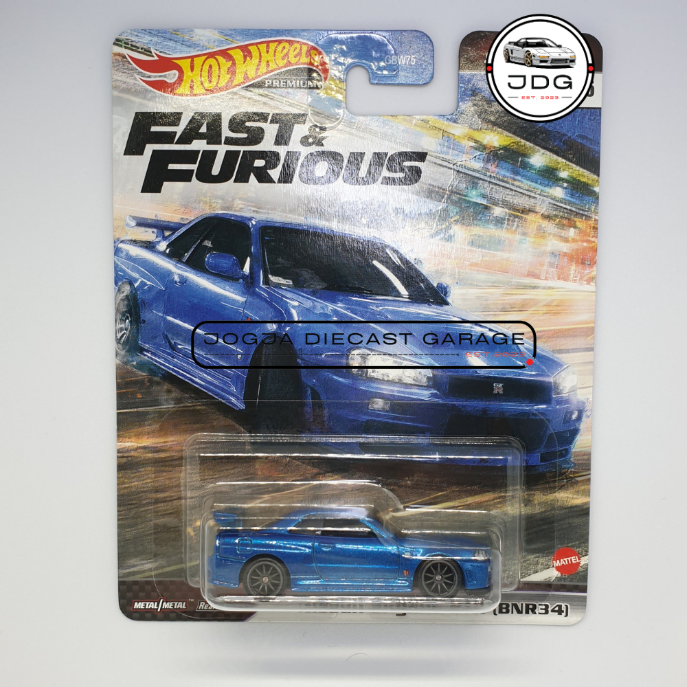 Hotwheels Nissan Skyline GT-R R34 Fast and Furious Superstar