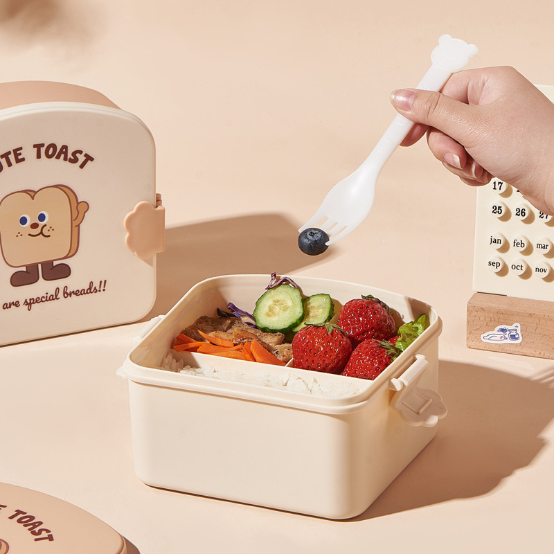 LUNCHBOX TERBARU LUCU /KOTAK MAKAN BENTUK ROTI TERBARU KODE 6726 ROTI