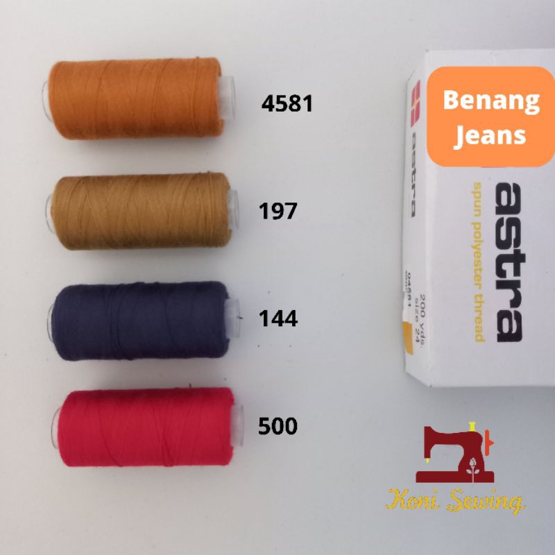 Benang Jeans Astra 200 Yards Original