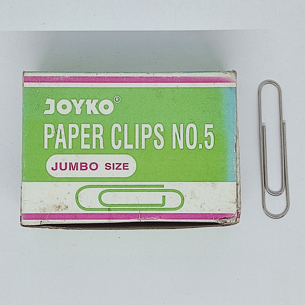 

EX SISA GUDANG Joyko Paper Clip kertas No.5 Penjepit kertas dan dokumen