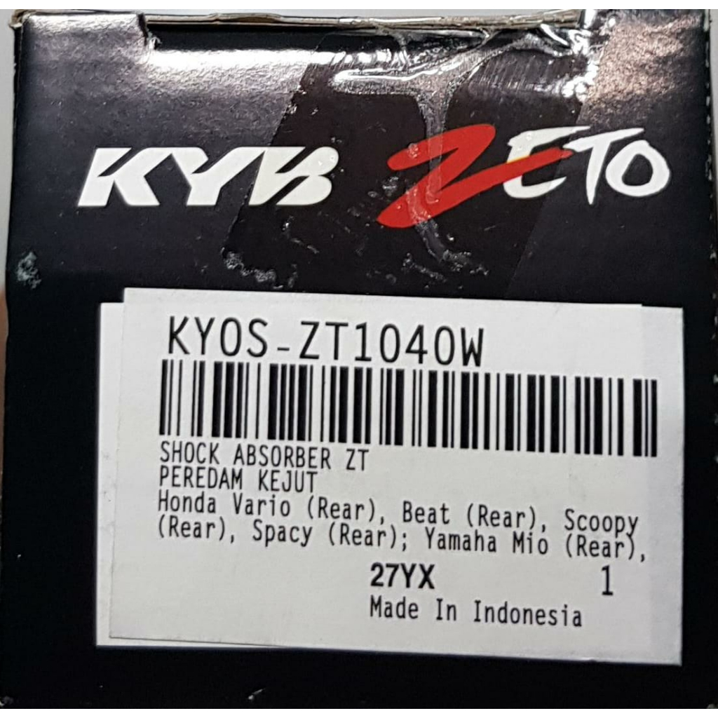 Shock Breaker Absorber Belakang KAYABA KYB ASTRA Zeto (KYOS ZT1040) Mio Vario Beat Scoopy Spacy Fino Xeon