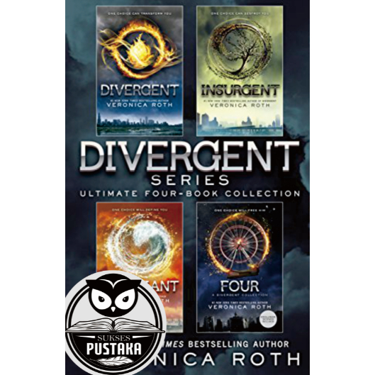 [ENGLISH] BUKU NOVEL DIVERGENT SERIES - DIVERGENT - INSURGENT - ALLEGIANT - FOUR - VERONICA ROTH [ORIGINAL]