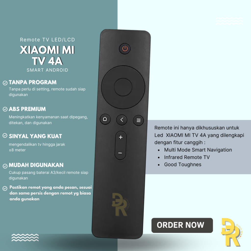 Remot Remote Pengganti Smart Tv LED/LCD XIA@mi 4A Android