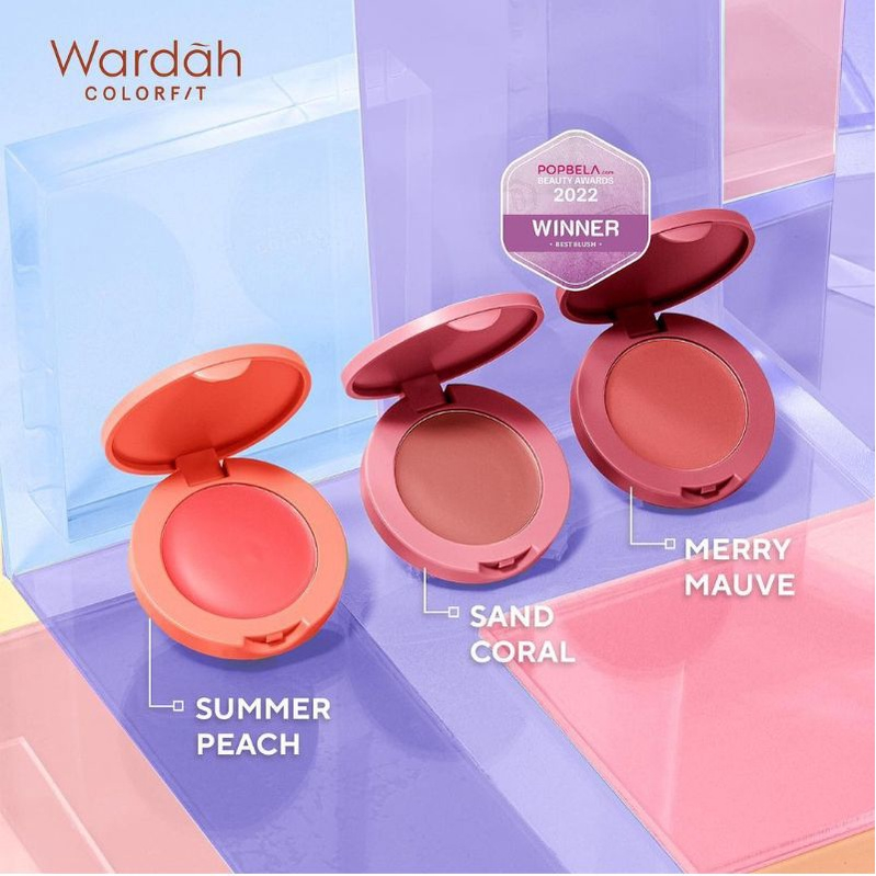 QEILA - Wardah Colorfit Cream Blush Series 3 gr