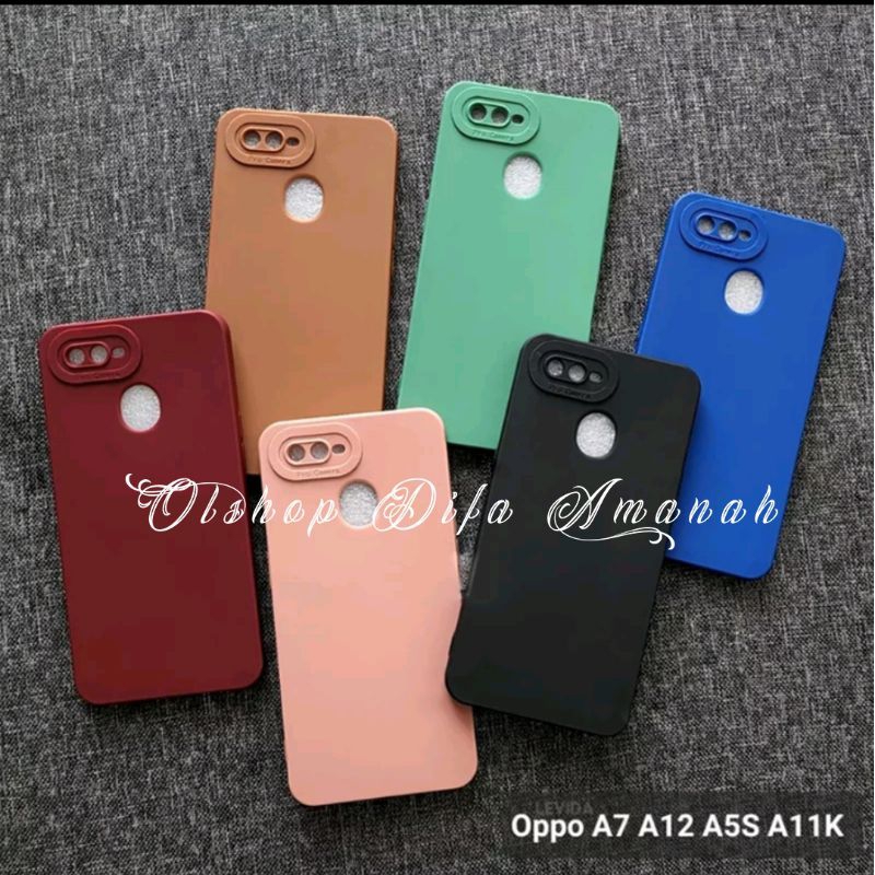 SOFTCASE MACARON FOR OPPO A7 CASE PRO CAMERA FULL PELINDUNG CAMERA TERBAIK