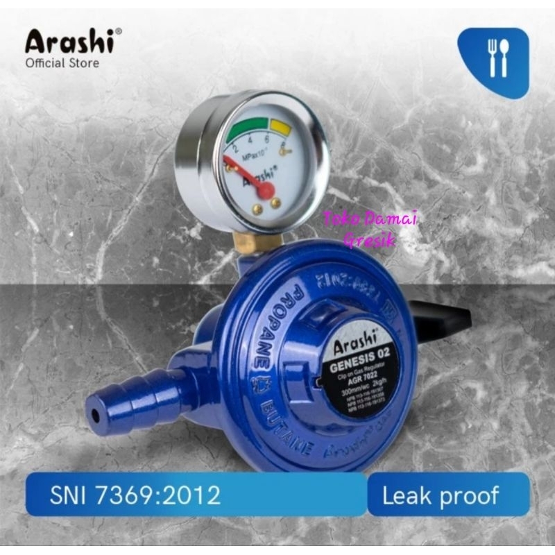 Arashi Regulator + meter tekanan rendah Genesis 02