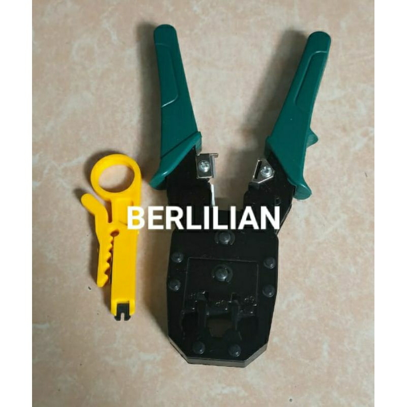 Tang Crimping Tool Lan Network Cable 8P RJ45 6P RJ11 Cutter Taiwan  MT-W0283