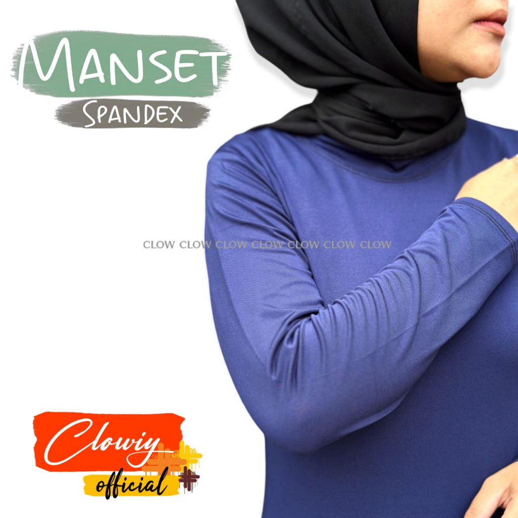 Baju Manset Bahan Spandek Jersy Mengkilap