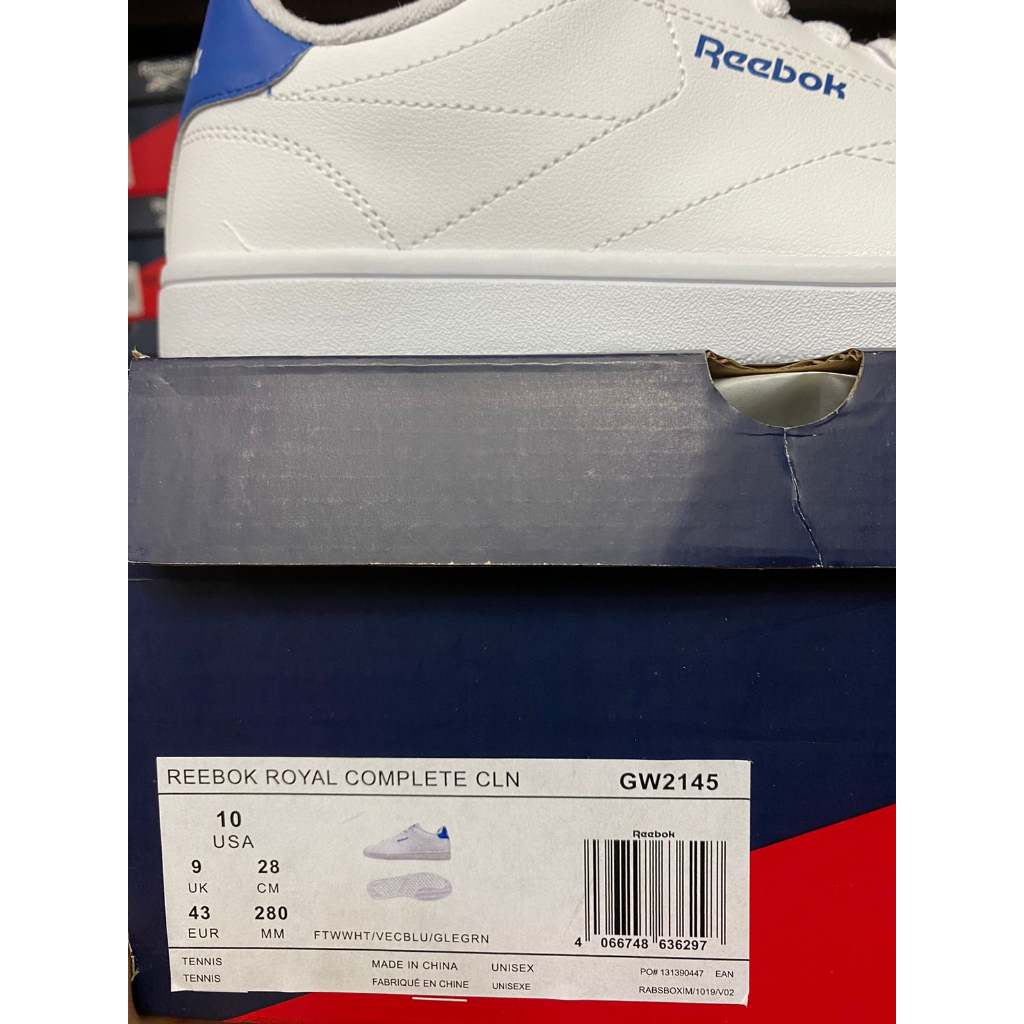 Reebok Royal Complete CLN White Blue GW2145 Men's Shoes Original