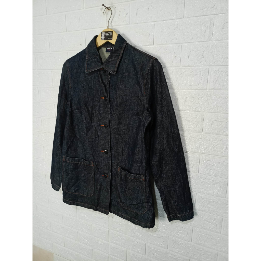 Jacket Jean Uniqlo Woman