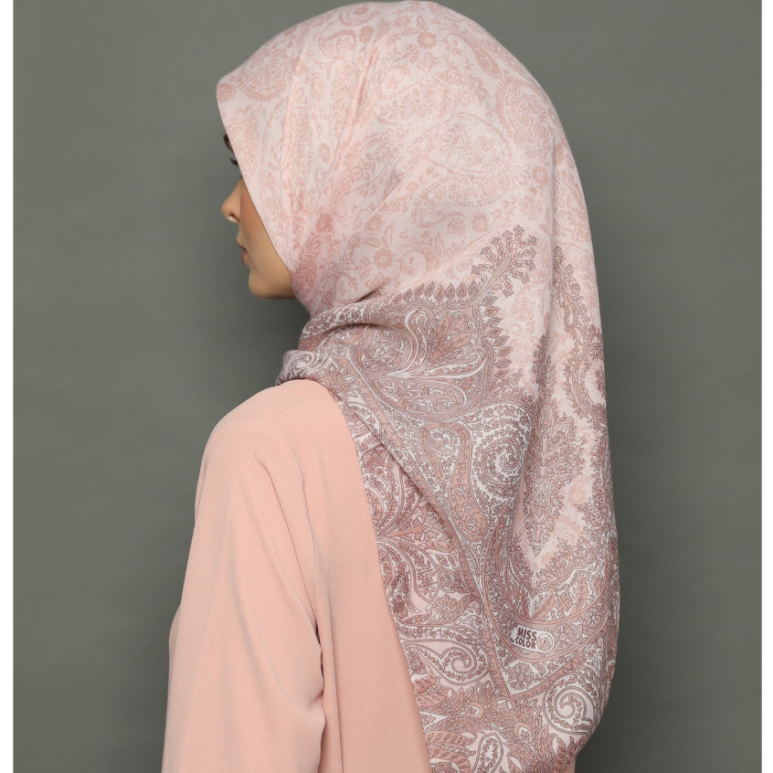 JAMILA Series Miss Color Voile Scarf Ultrafine Polyspun - Hijab Size 120*120 cm-2