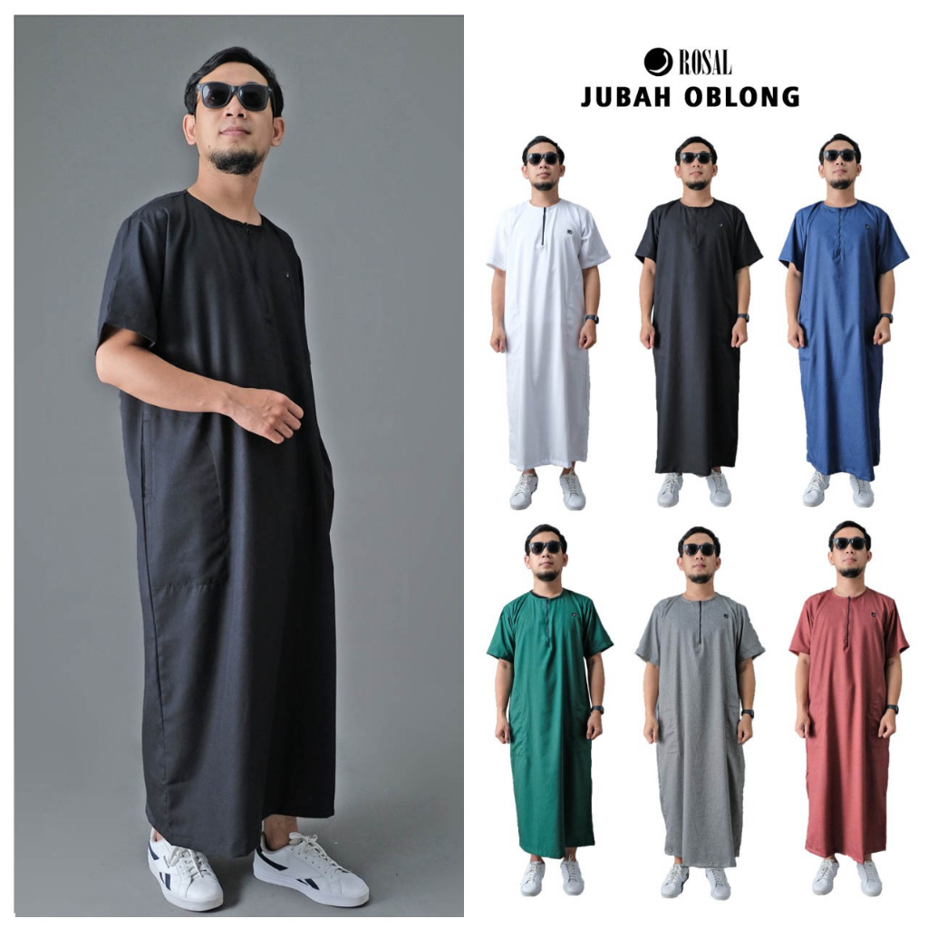 Jubah Oblong Rosal Baju Jubah Classic