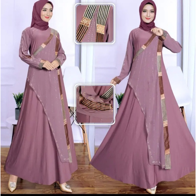 HOLICSUSAN / COD / ABAYA TURKEY GITA MEWAH ELEGAN / GAMIS TURKEY ARAB / BAHAN JERSEY MIX CERUTY / BY SHEREEN ABAYA DAN HOLICSUSAN