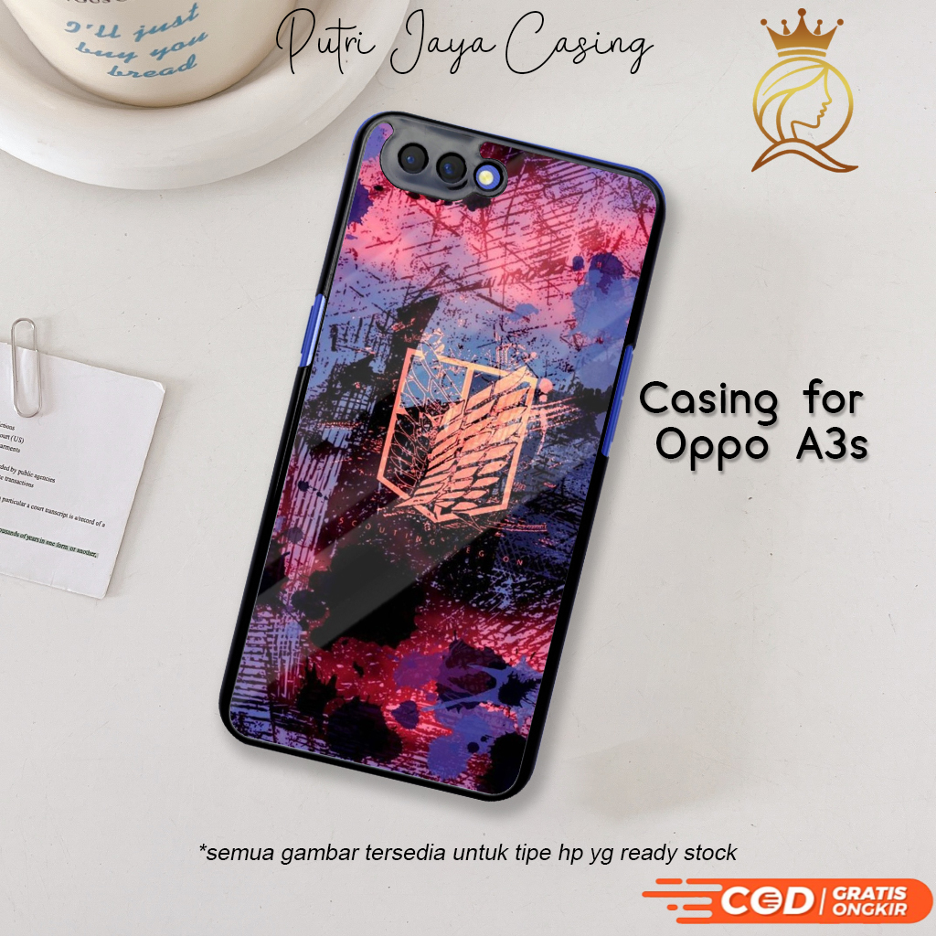 Case Hp Oppo A3s Oppo A3s Casing Oppo A3s Motif AOT LOGO 06 Casing Terbaru Case Karakter Lucu Keren 