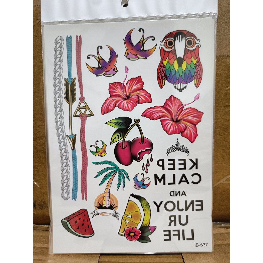 tato temporer tahan air 15 hari sticker tato herbal tato temporary