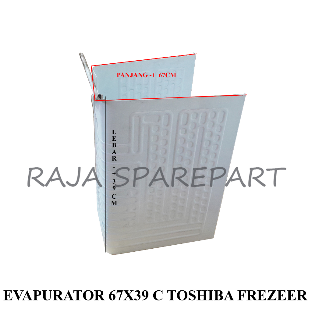 EVAPORATOR KULKAS/FREEZER/EVAPURATOR 67X39 C TOSHIBA FREZEER