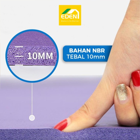 3 VARIAN UKURAN !! NBR Yoga Mat 15MM | Matras Latihan Anti Slip Mat Senam Yoga Mat Gym Matrass Fitness Karpet Matras