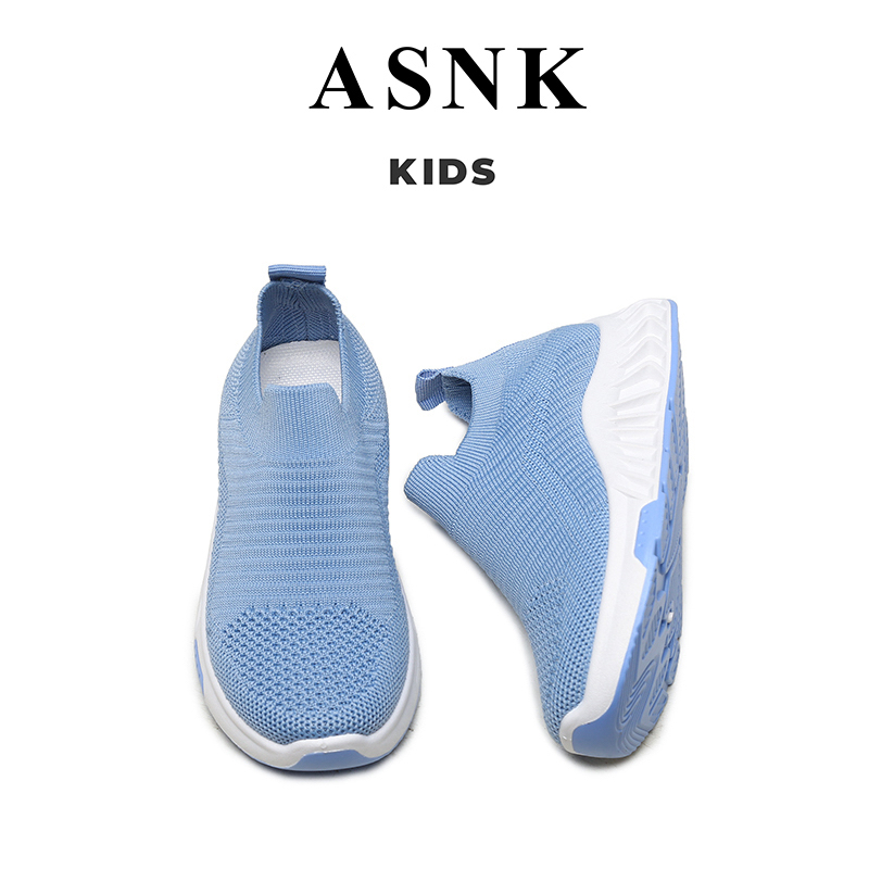 [GROSIR][COD] SEVEN_DAY SEPATU RAJUT SNEAKERS ANAK-ANAK UNTUK USIA 2-9 TAHUN / BOY &amp; GIRL BIRU WM2315