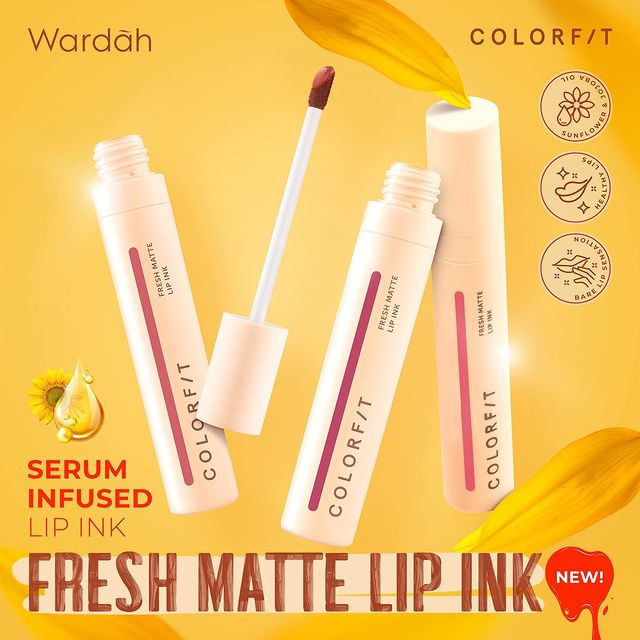 MFI - Wardah Colorfit Fresh Matte Lip Ink Ombre | Netto 4 gr