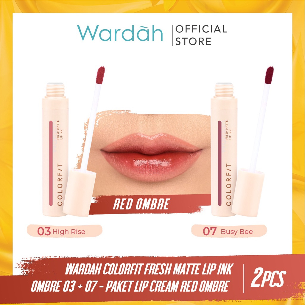 MFI - Wardah Colorfit Fresh Matte Lip Ink Ombre | Netto 4 gr