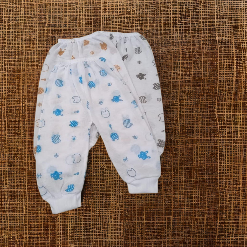 [6 pcs] Celana Panjang Bayi | Celana Panjang Bayi Motif Putih Print | Size S M L XL