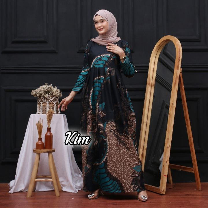 BATIK KALONGAN | GAMIS BAHAN POLYMICRO BATIK PEKALONGAN ALL SIZE