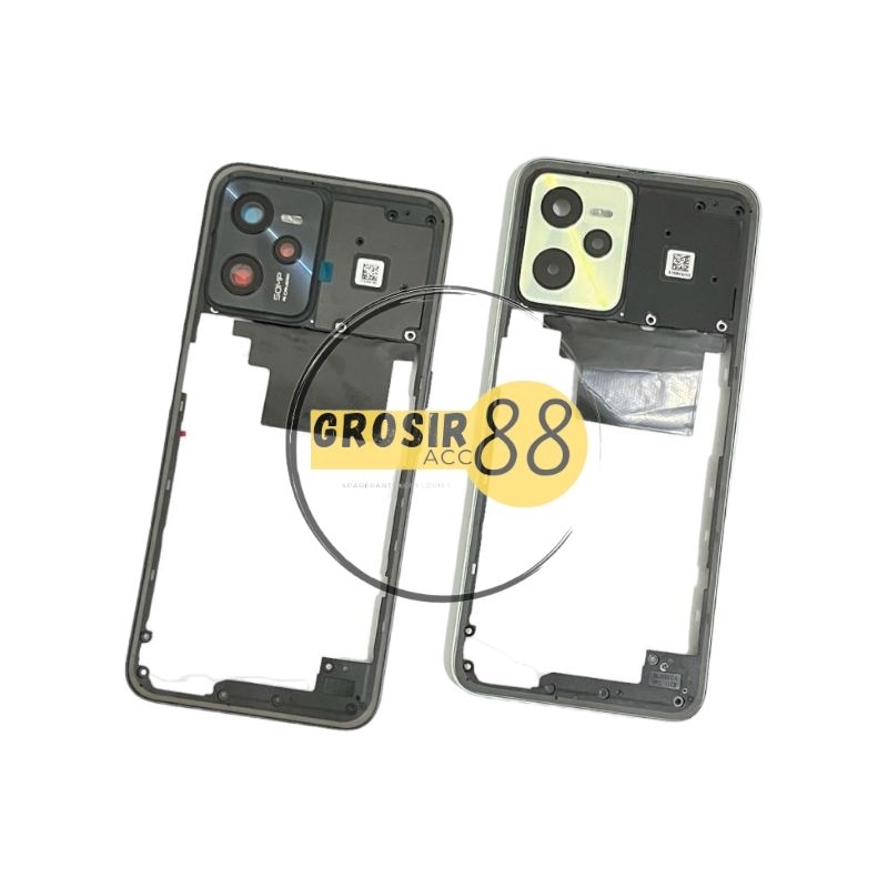 BEZEL FRAME TULANG TENGAH RANGKA TUTUP MESIN REALME C35 ORIGINAL