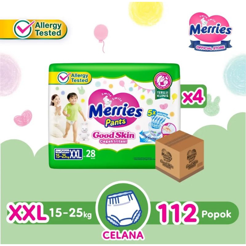 Merries XXL28 Good Skin Pants XXL28 XXL 28 ISI 4 PACK