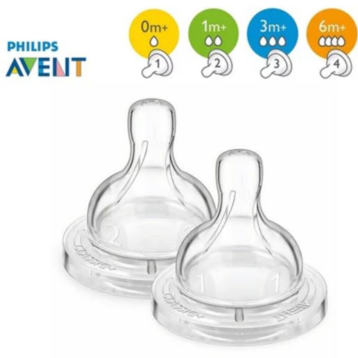 PHILIPS Avent Teat Classic Nipple | Dot Botol Bayi (Tersedia varian ukuran)